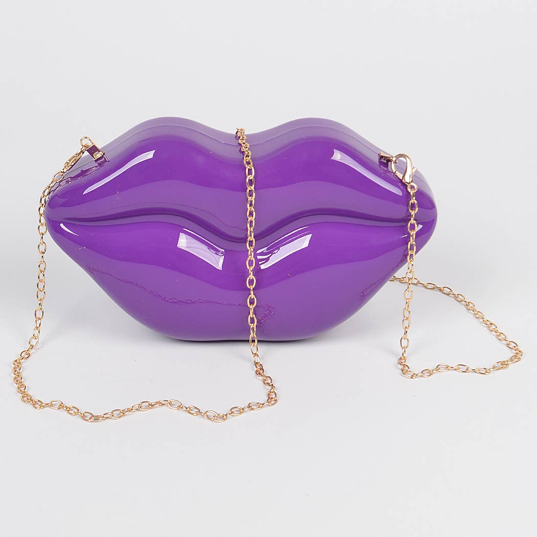 Lips Detachable Hand Bag Clutch