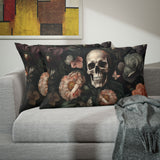 Floral Skull Pillow Sham