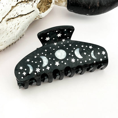 Moon Phase Hair Claw Clip