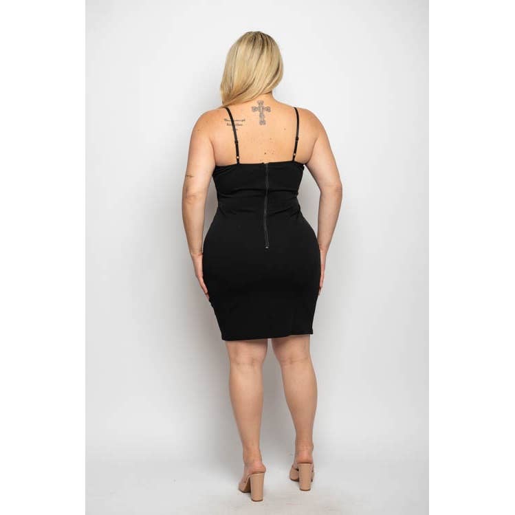 Midnight Bustier Mini Dress Plus Size