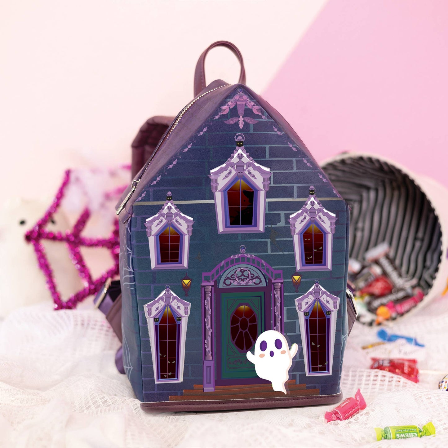 GLOW-IN-THE-DARK Haunted House Backpack 👻🏚️