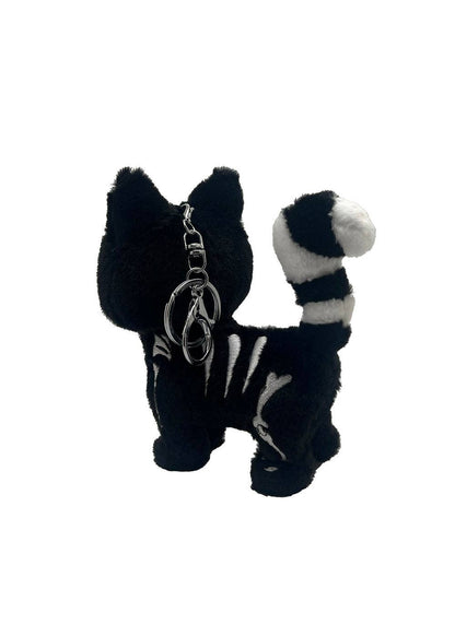 Skelekitty Plush Keychain