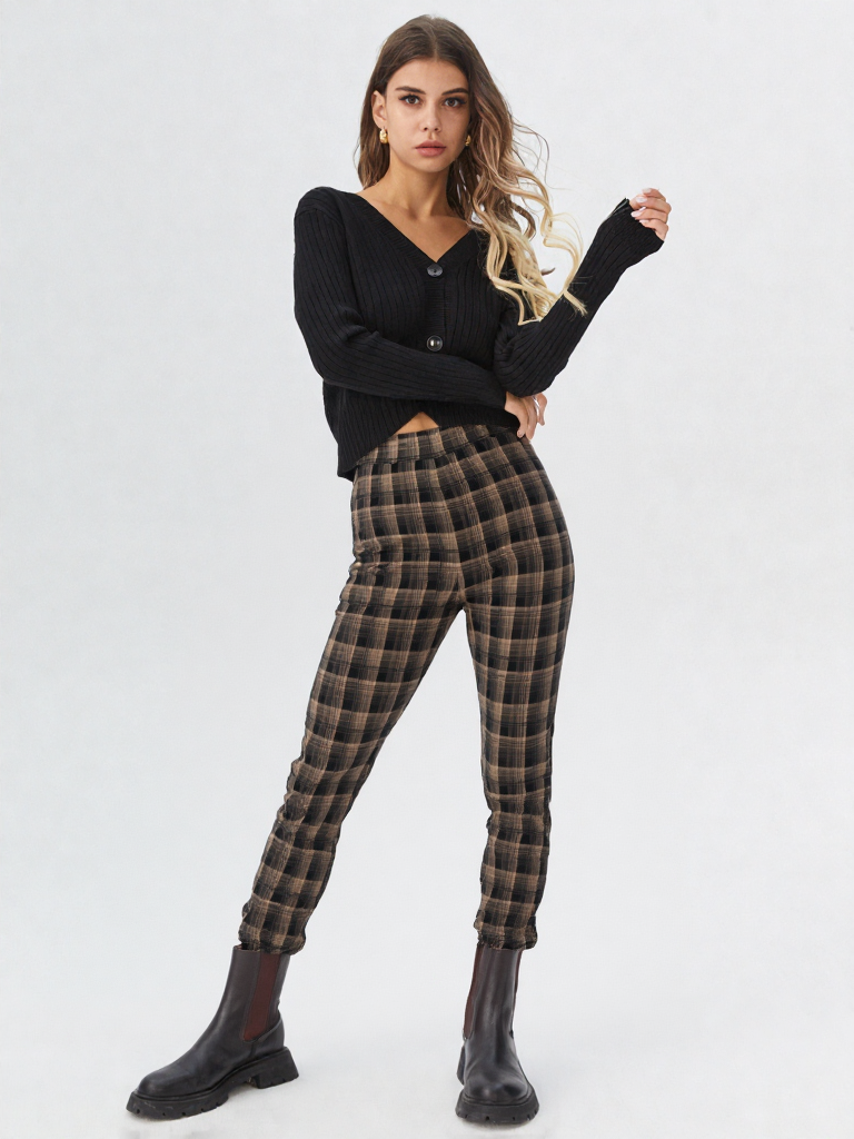 Oxford Plaid Leggings