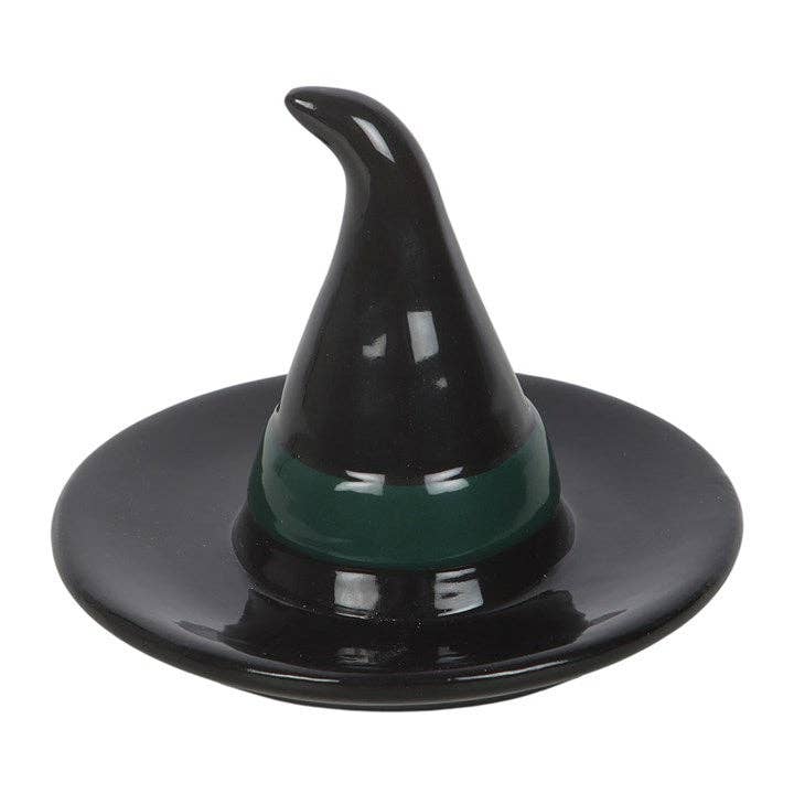 Black Witch Hat Halloween Trinket Dish