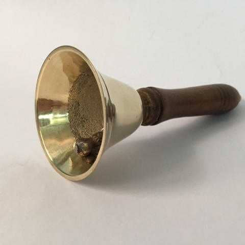 Brass Bell with Wood Handle