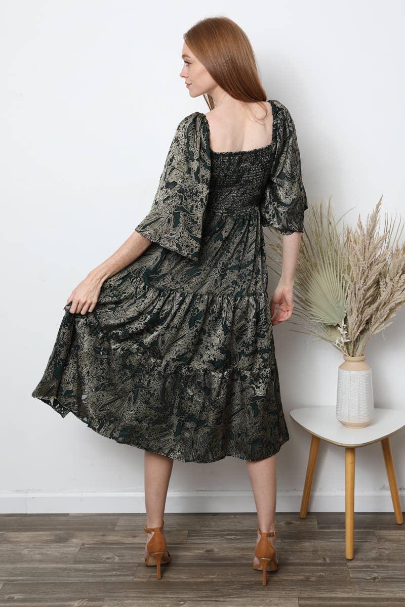 Twist Front Maxi Dress with Slit