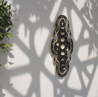 Moon Phases- Carved Wall Hanging