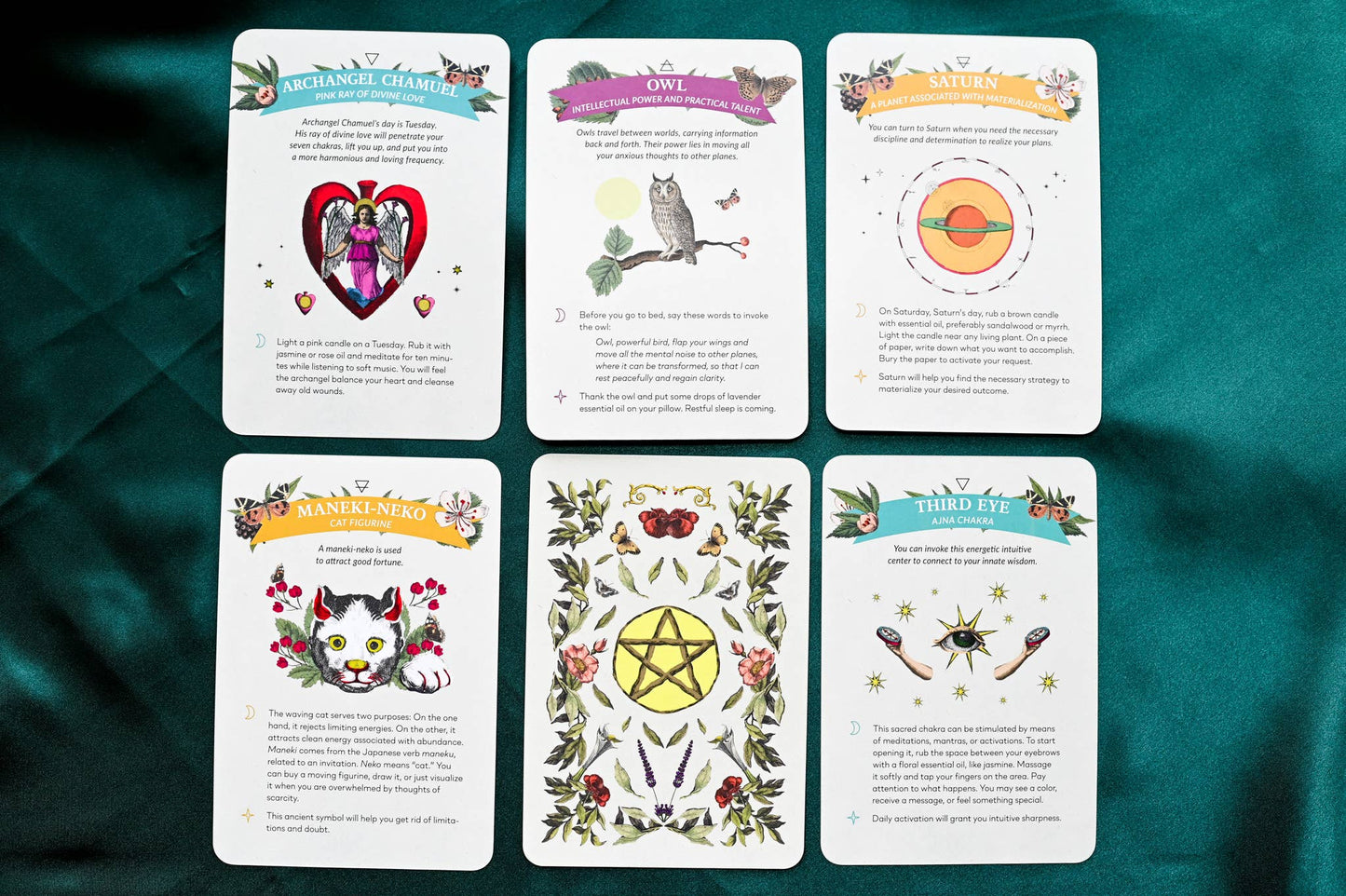 Elemental Spells: 44 Full-Color Cards & 56-Page Guidebook