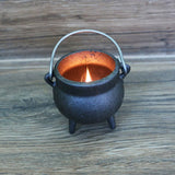 Mini Triquetra Cast Iron Cauldron w/ Lid (3.5 in.)