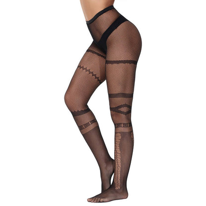 Patterned Fishnet Stockings