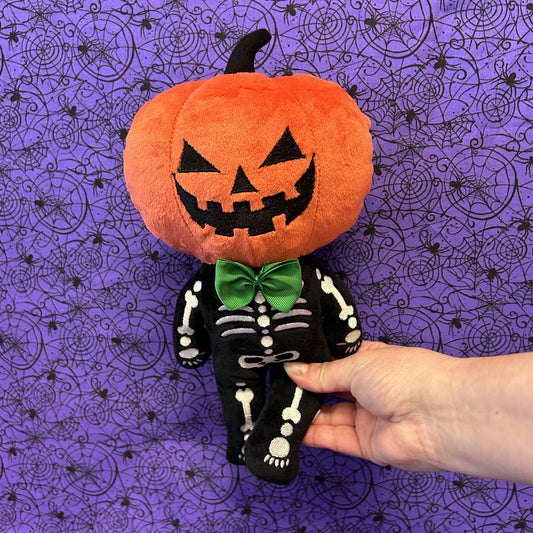 Pumpkin Head Skeleton 12"