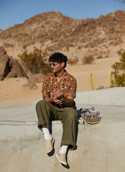 Raise Hell Eat Tacos Casual Button-Up Shirt