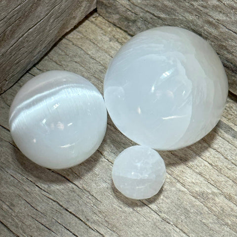 Selenite Sphere: 2”