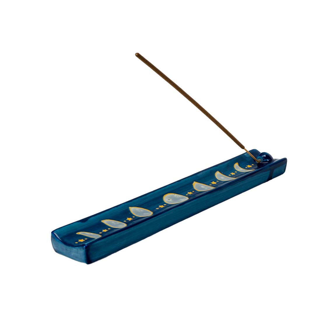 Moon Phases Ceramic Incense Burner
