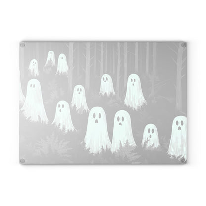 Forest Ghosts Glass Cutting Board