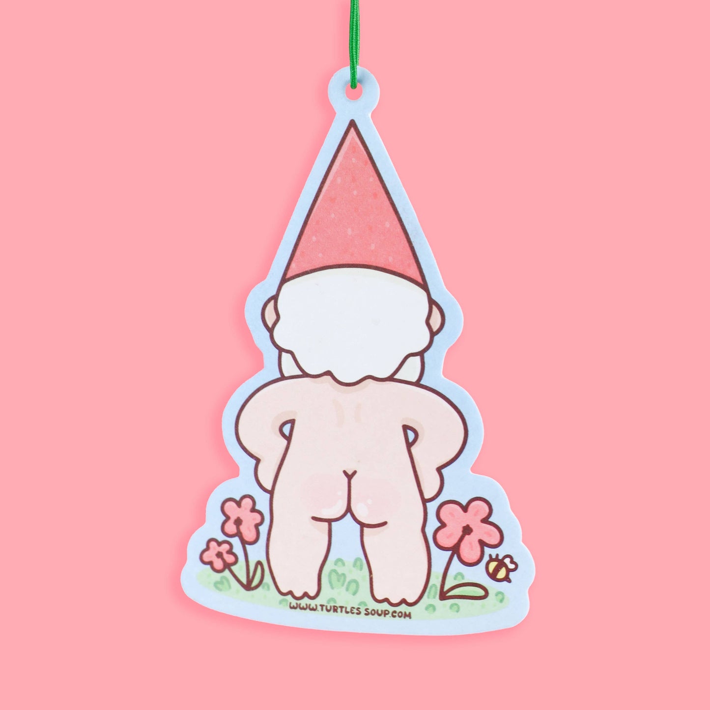 Naked Gnome Woodland Funny Scented Car Air Freshener