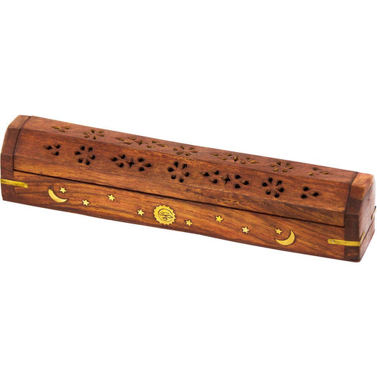 Celestial  Wood Incense Storage Box