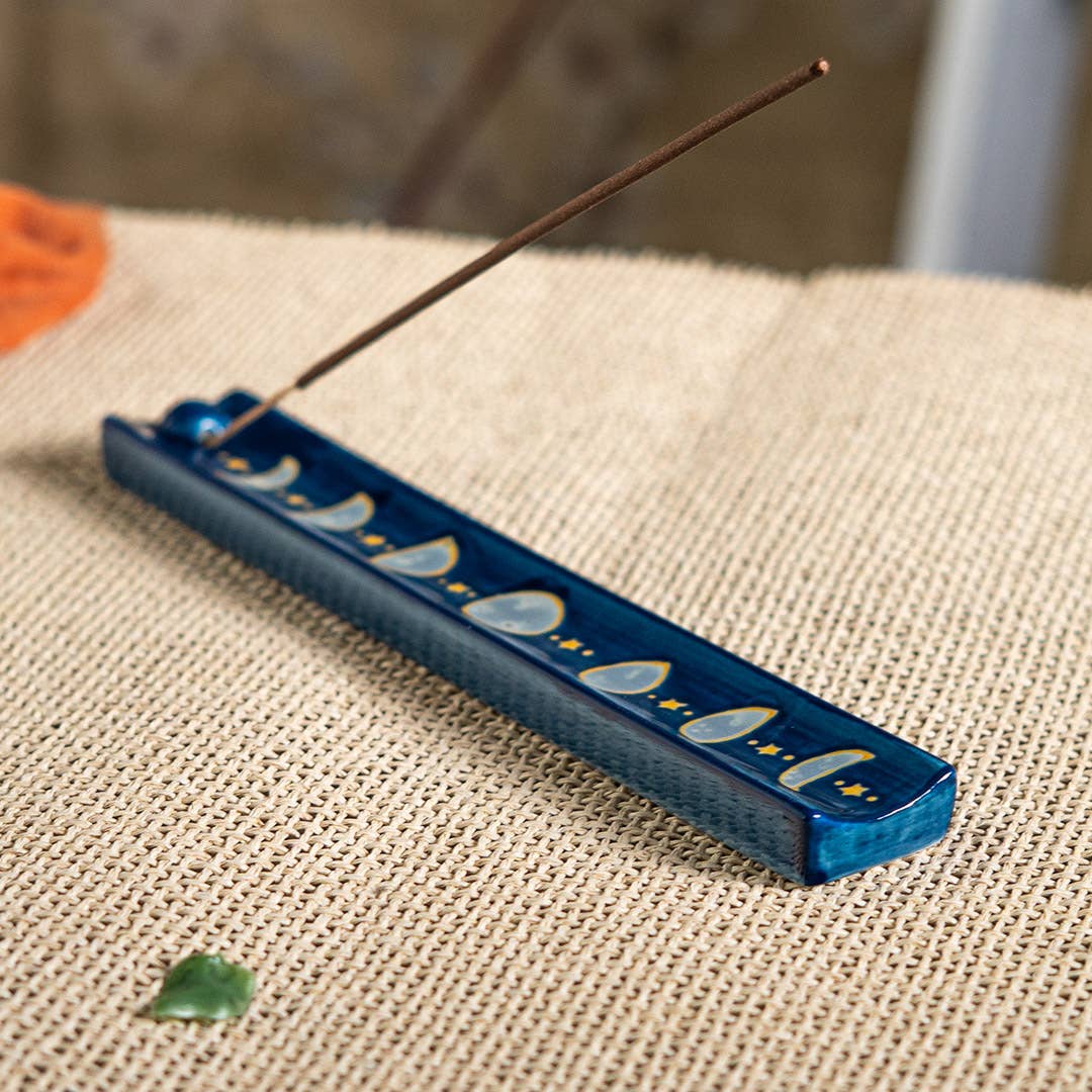 Moon Phases Ceramic Incense Burner