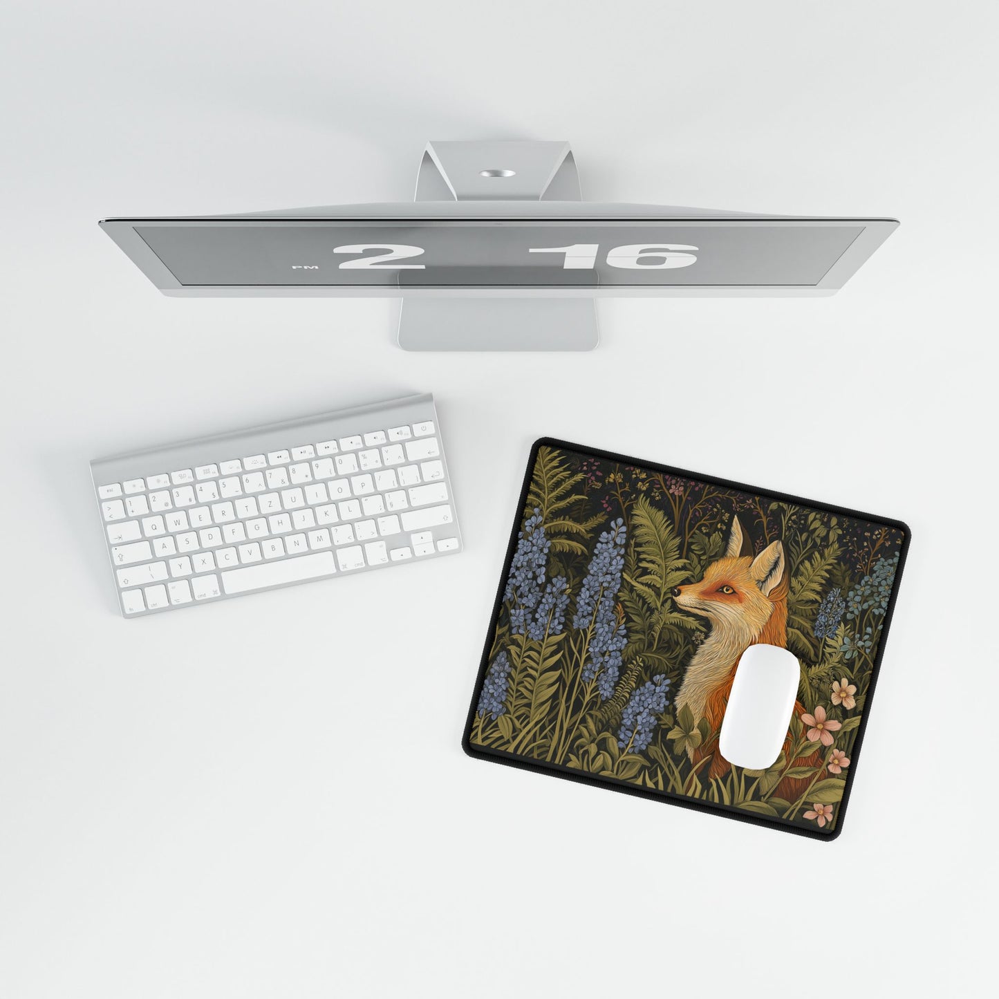 Fox in the Garden Desk Mats