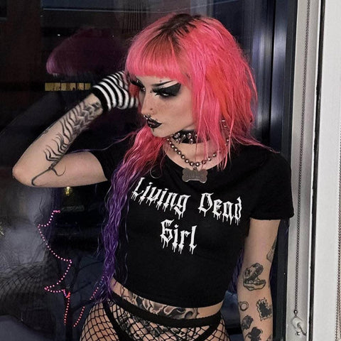 Living Dead Girl Crop Top