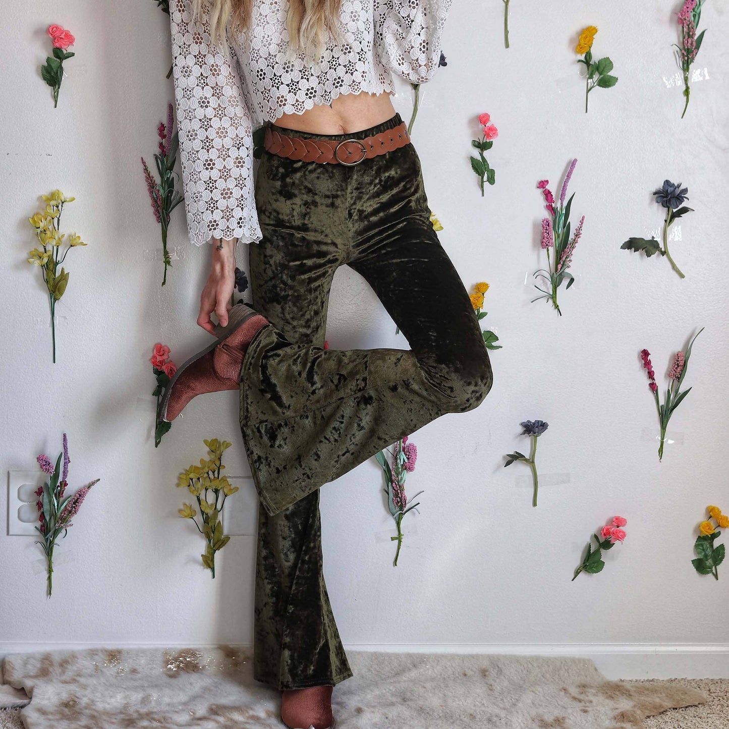 Velvet Bell Bottoms