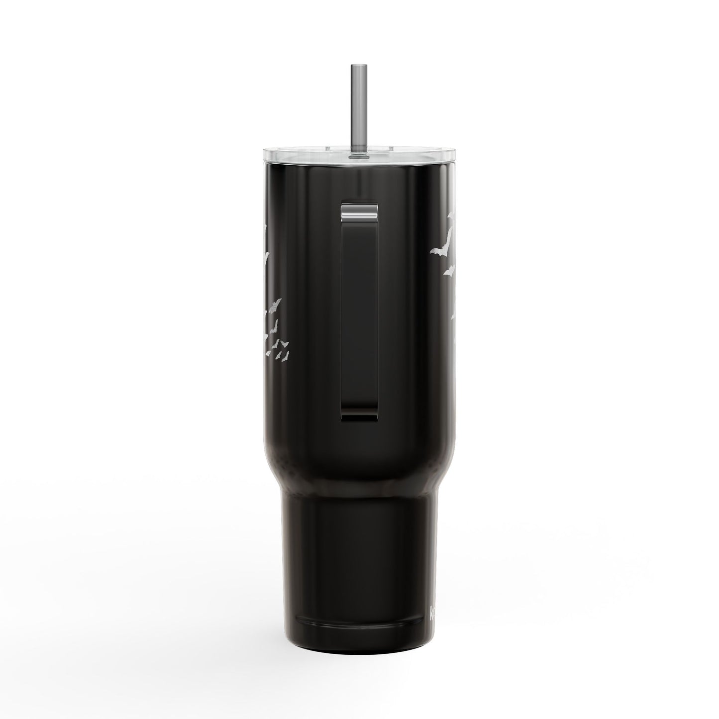 Batty Engraved 40oz Insulated Tumbler with Lid - Black Travel Mug