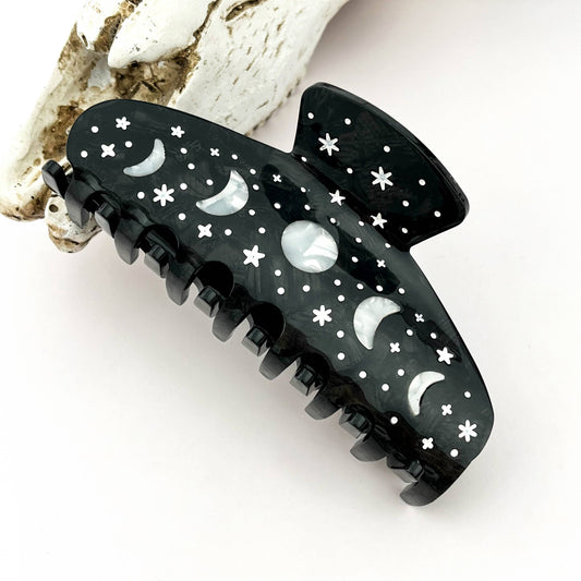 Moon Phase Hair Claw Clip