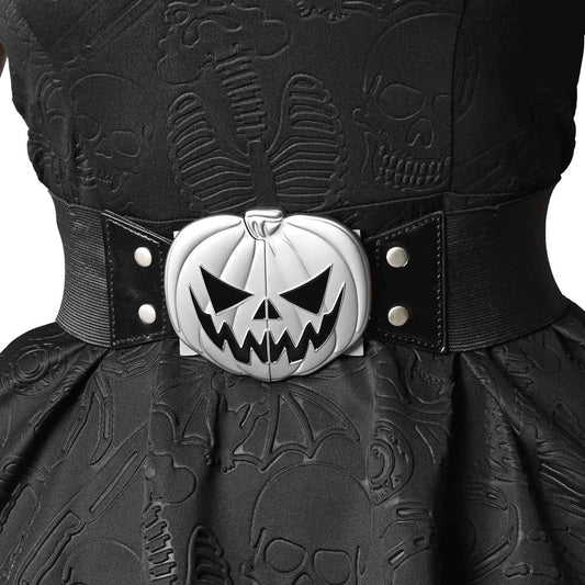 Trick or Treat Pumpkin Elastic Waist Belt