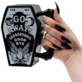 Go-Away Ouija Coffin Mug