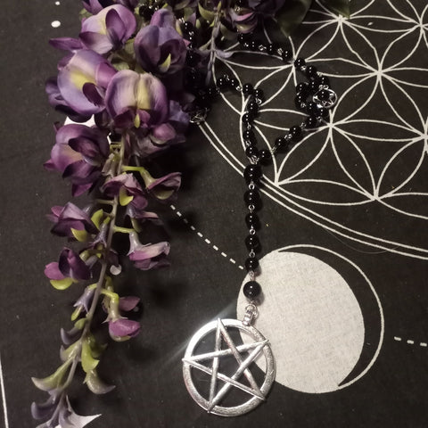 Pentagram Mystic Rosary Necklace