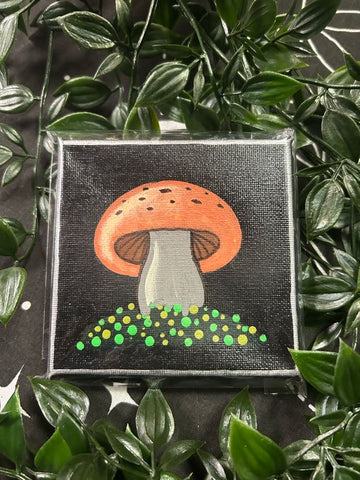 Mushroom Mini Canvas Painting