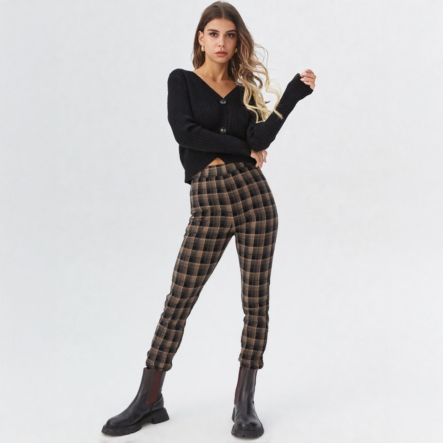 Oxford Plaid Leggings