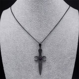 Triple Moon Athame Necklace