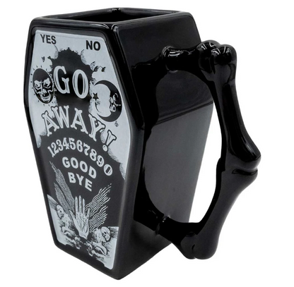 Go-Away Ouija Coffin Mug