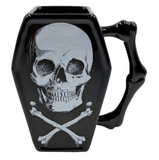 Skull and Crossbones Coffin Mug