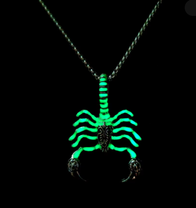 Scorpion Necklace Glow In The Dark