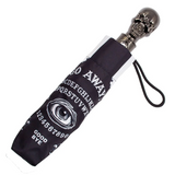 Skull Handle Go Away Ouija Umbrella