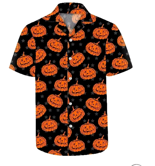 Jack O Lantern Button Up Shirt