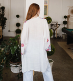 Anemone Embroidered Kimono