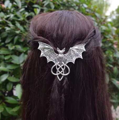 Celtic Bat Hair Clip