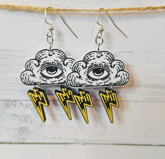 Stormy Weather Acrylic Earrings