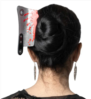 Cleaver Silver Glitter Claw Clip