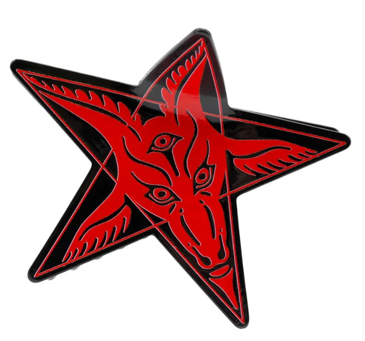 Baphomet Star Claw Clip