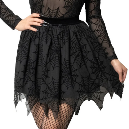 Spiderweb Mesh Tutu Skirt