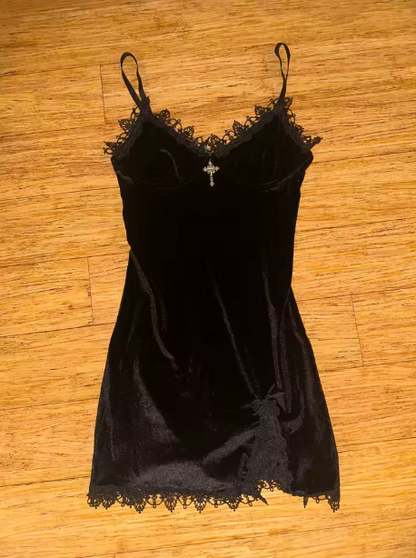 Magdelena Mini Velvet Dress