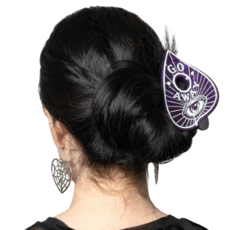 Go Away Planchette Claw Clip