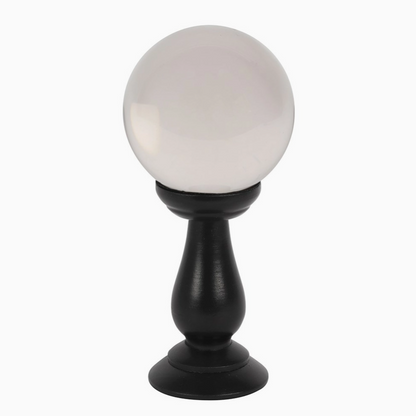 Small Clear Crystal Ball On Stand