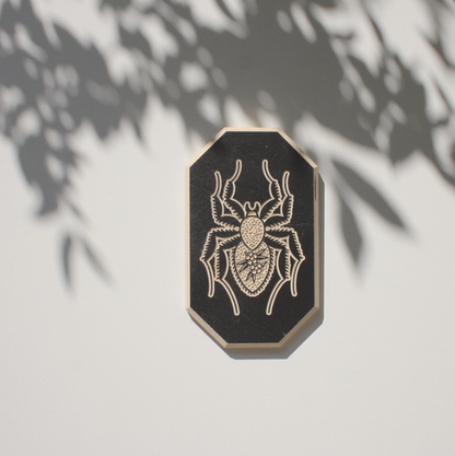 Spider Carved Wall Hanging