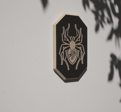 Spider Carved Wall Hanging