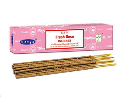 Satya - Fresh Rose Incense Sticks (15 g.)